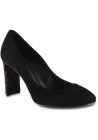 Giuseppe Zanotti Woman's pumps shoes in black suede leather with leopard-print heel