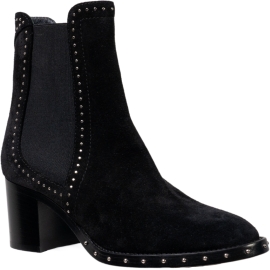 Jimmy Choo Women's ankle boots in black suede leather with studs