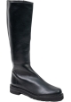 Stuart Weitzman Women's knee-high boots in black leather with side zip closure