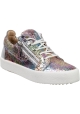 Giuseppe Zanotti Women's multicolor glitter sneakers with laces and zippers