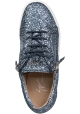 Giuseppe Zanotti Women's sneakers with blue glitter with laces and zips branded on the tongue