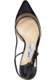 Jimmy Choo Women's slingback pump in black calfskin and transparent plexi