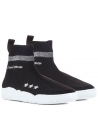 Chiara Ferragni black knitted hi top sneakers shoes