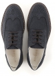 Hogan men's wingtips lace-up shoes in blue suede