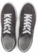 Hogan men's low top sneakers shoes in grey suede