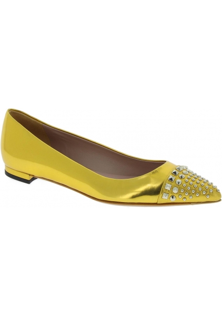 pointed toe studded ballet flats 